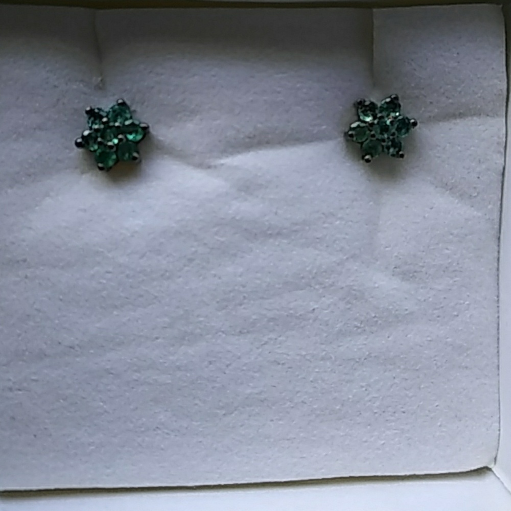 Kagem Emerald Stud Earrings.